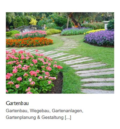Gartenbau Wegebau Gartenanlagen