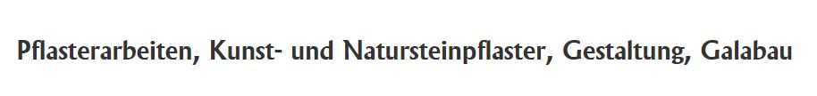 Natursteinarbeiten Steinverlegung im Raum 74226 Nordheim